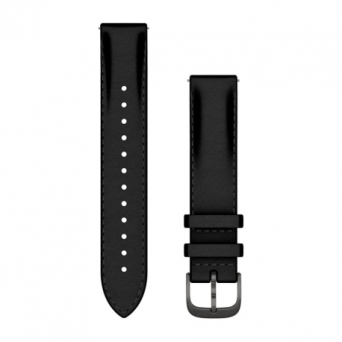 Garmin pasek QR 18mm skóra czarny [010-12932-61]