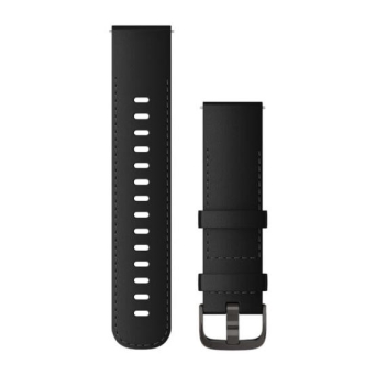 Garmin pasek QR 22mm skóra czarny [010-12932-63]