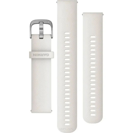 Garmin pasek QR 20mm ivory/srebrny [010-12932-54]