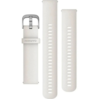 Garmin pasek QR 20mm ivory/srebrny [010-12932-54]
