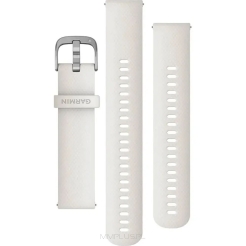 Garmin pasek QR 20mm ivory/srebrny [010-12932-54]