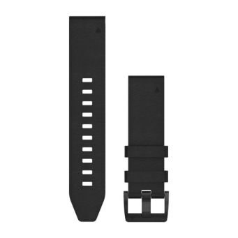 Pasek skórzany quickfit 22 mm czarny [010-12740-01