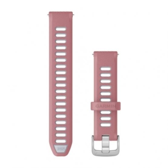 Garmin pasek QR 18mm jasnoróżowy/brudnobiały [010-11251-A5]