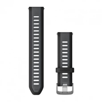 Garmin pasek QR 20mm czarny/szary [010-11251-AG]