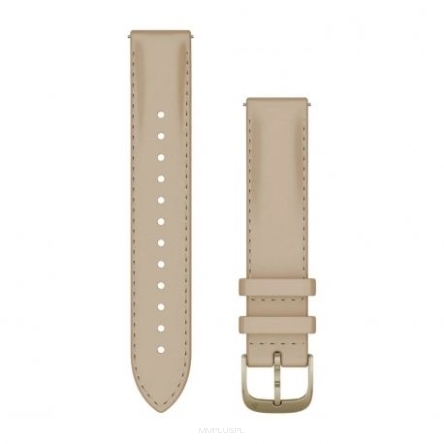 Garmin pasek QR 18mm skóra Light Sand [010-12932-60]
