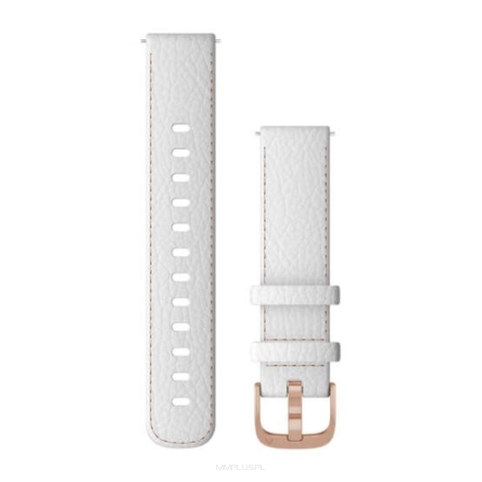 Garmin pasek QR 18mm skóra biały [010-12932-0L]
