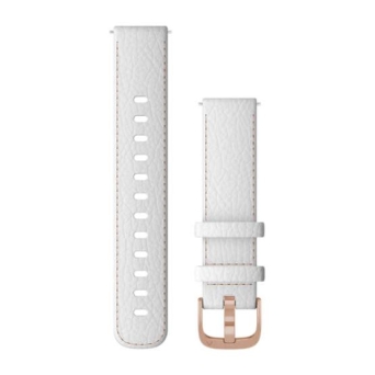 Garmin pasek QR 18mm skóra biały [010-12932-0L]