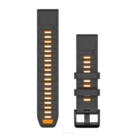 Garmin pasek QF 22mm grafitowo-pomarańczowy [010-13392-05]