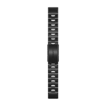 Bransoleta tytanowa z otworami quickfit 22 mm szara z powłoką DLC [010-12863-09]
