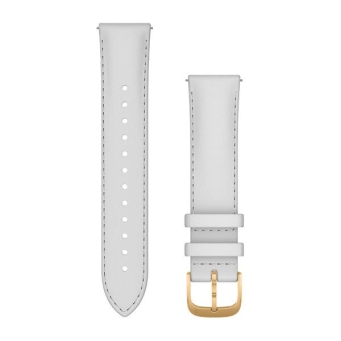 Garmin pasek QR 20mm skóra biały [010-12924-28]