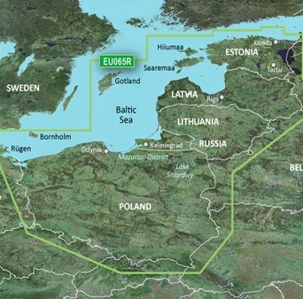 Mapa Morska Garmin BlueChart g3 Vision Baltic Sea, East Coast VEU065R [010-C0849-00]